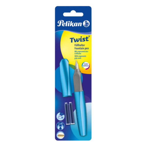 P457 TWİST FROSTED BLUE DOLMA KALEM BLİSTERLİ - Görsel 2