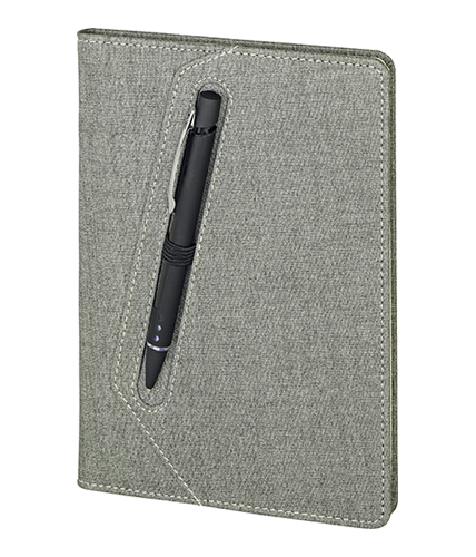 Gri Şile Çizgili Defter